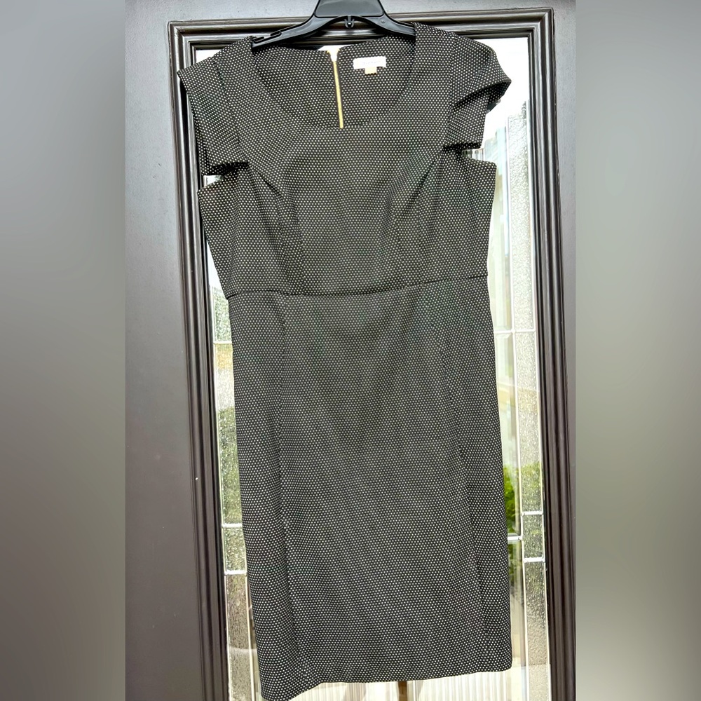 Calvin Klein Black Dress with Tiny White Dots Size 14